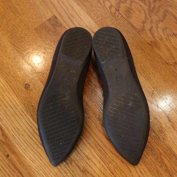 Rothy's The Point II Pointed Toe Flat shoes 8 black knit comfy 8 sustainable - Picture 4 of 7